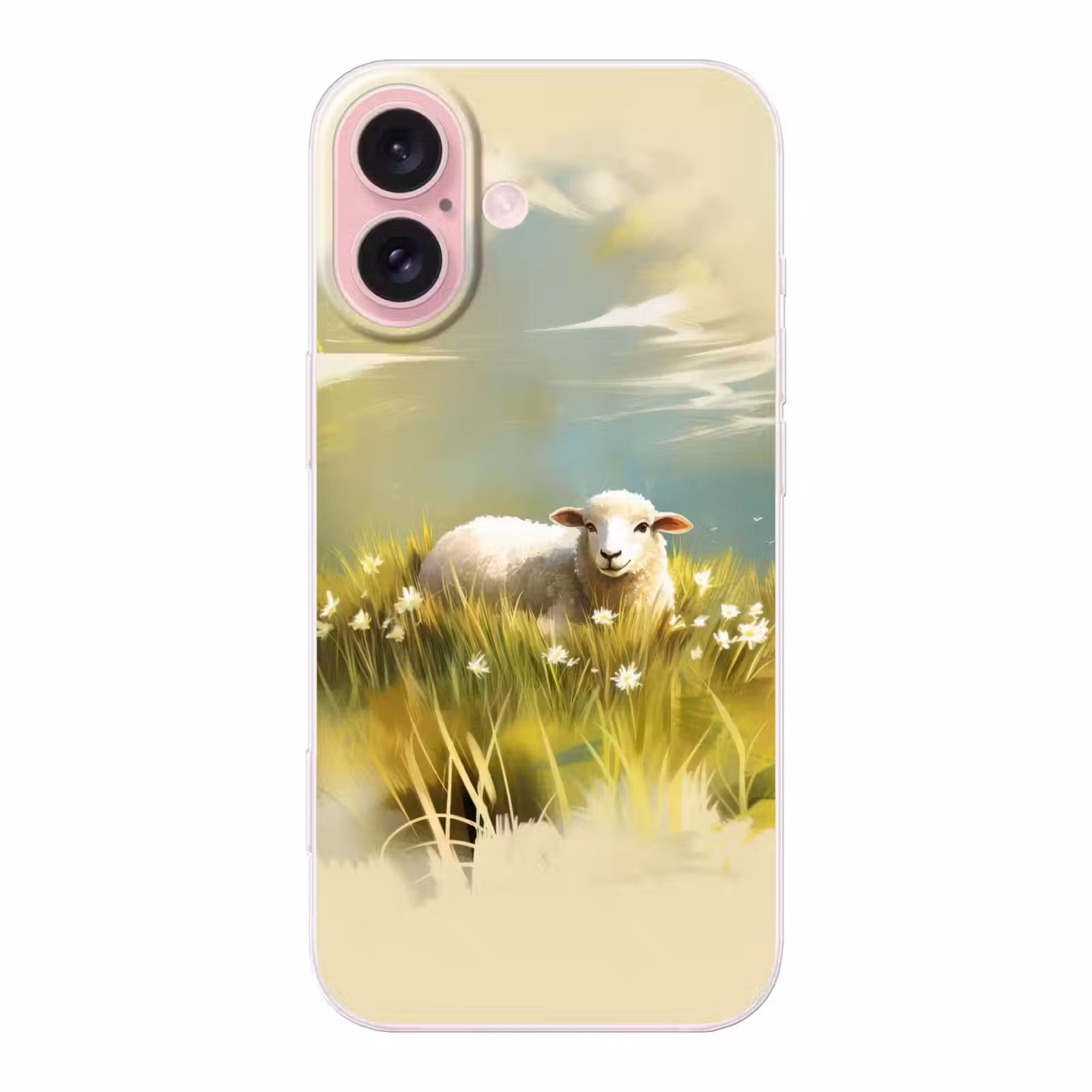 Telefoonhoesje - Schaap - Weide - Groen — 1