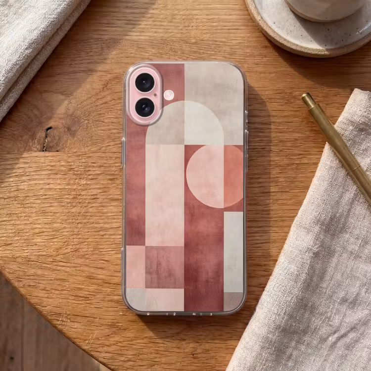 Telefoonhoesje - Figuren - Abstract - Roze — 2
