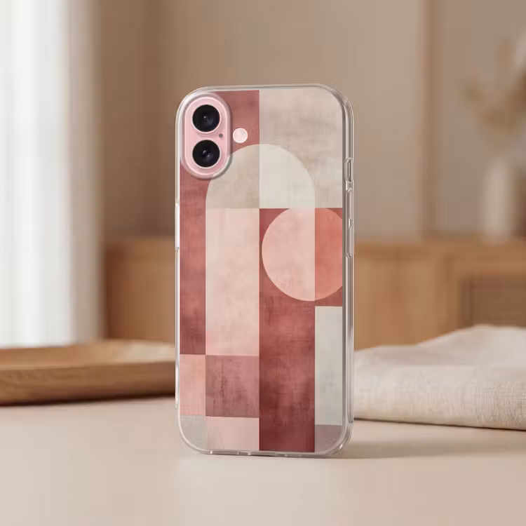 Telefoonhoesje - Figuren - Abstract - Roze — 3