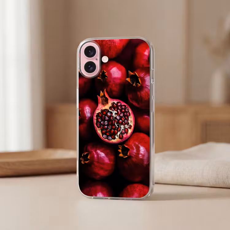 Telefoonhoesje - Granaatappel - Rood - Fruit — 3
