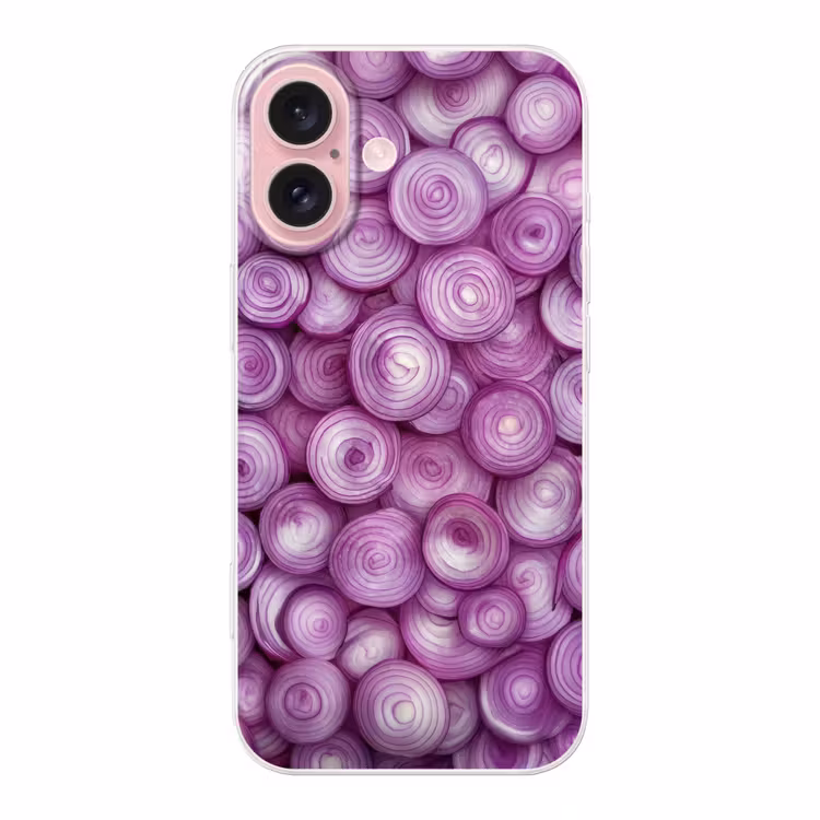 Telefoonhoesje - Paars - Uien - Close up — 1
