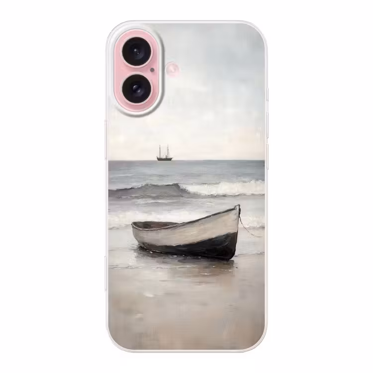 Telefoonhoesje - Roeiboot - Zee - Horizon — 1