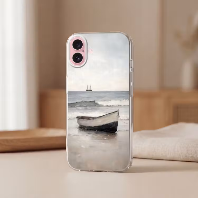 Telefoonhoesje - Roeiboot - Zee - Horizon — 3