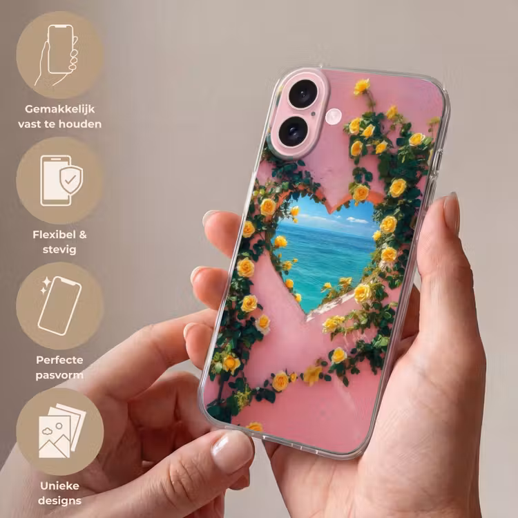 Telefoonhoesje - Hart - Zee - Muur — 4