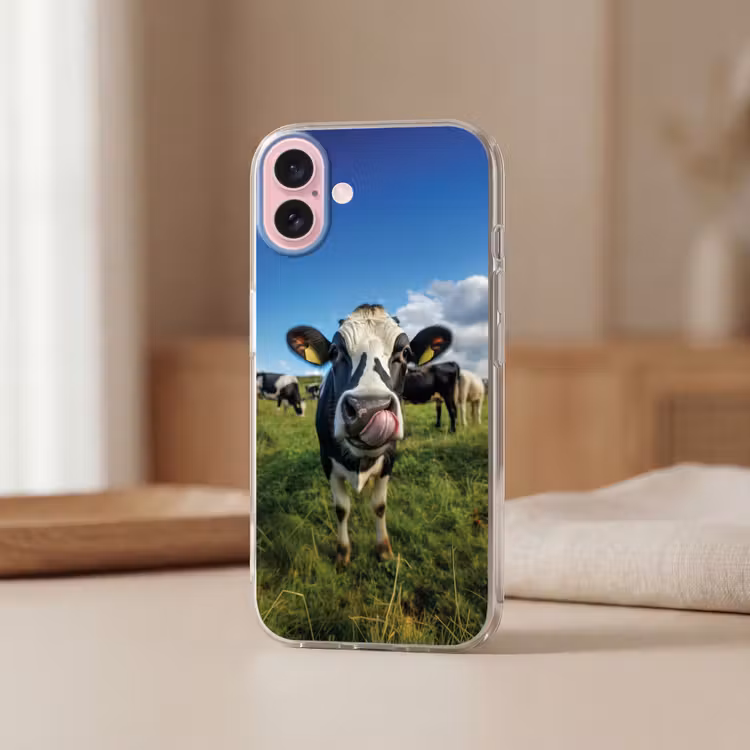 Telefoonhoesje - Koe - Tong - Weide — 3