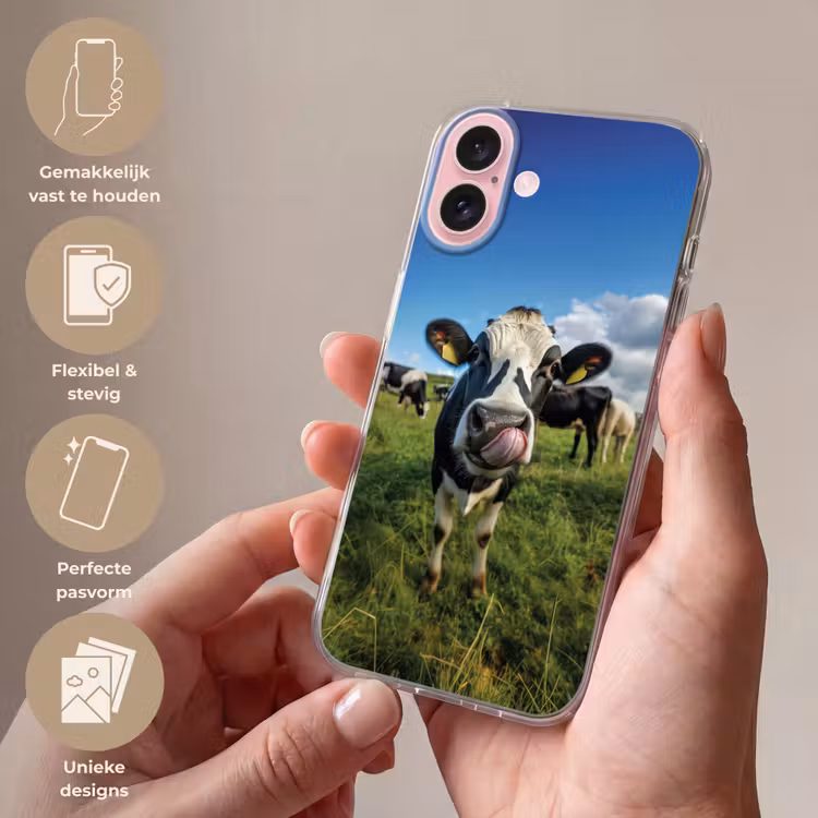 Telefoonhoesje - Koe - Tong - Weide — 4