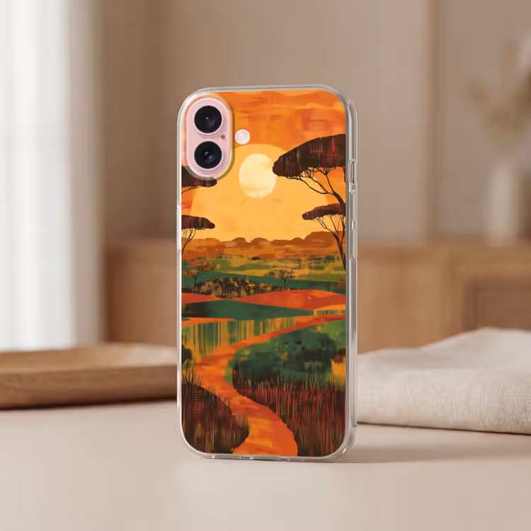 Telefoonhoesje - Landschap - Afrikaans - Zon — 3