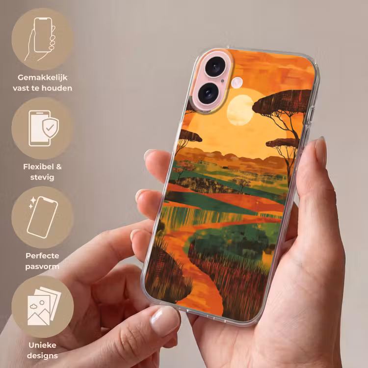 Telefoonhoesje - Landschap - Afrikaans - Zon — 4