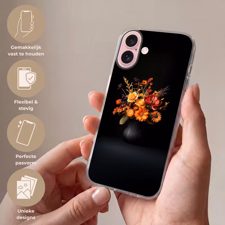 Telefoonhoesje - Herfst - Boeket - Oranje — 4