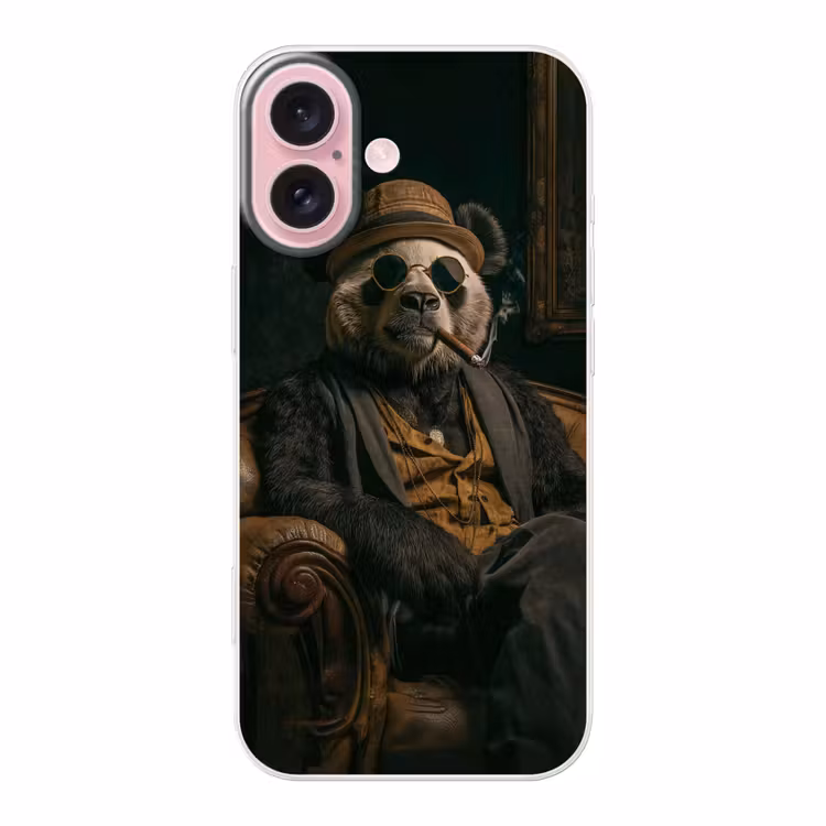 Telefoonhoesje - Panda - Hoed - Bril - Pak — 1