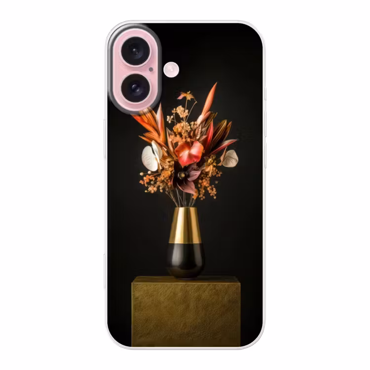 Telefoonhoesje - Exotisch - Boeket - Vaas - Goud — 1