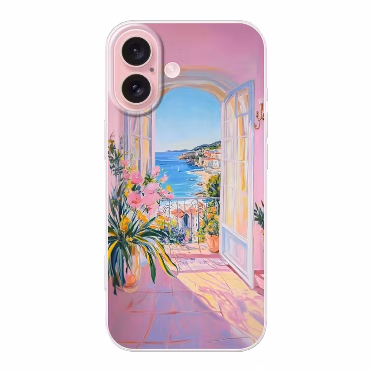 Telefoonhoesje - Roze - Buiten - Verf — 1