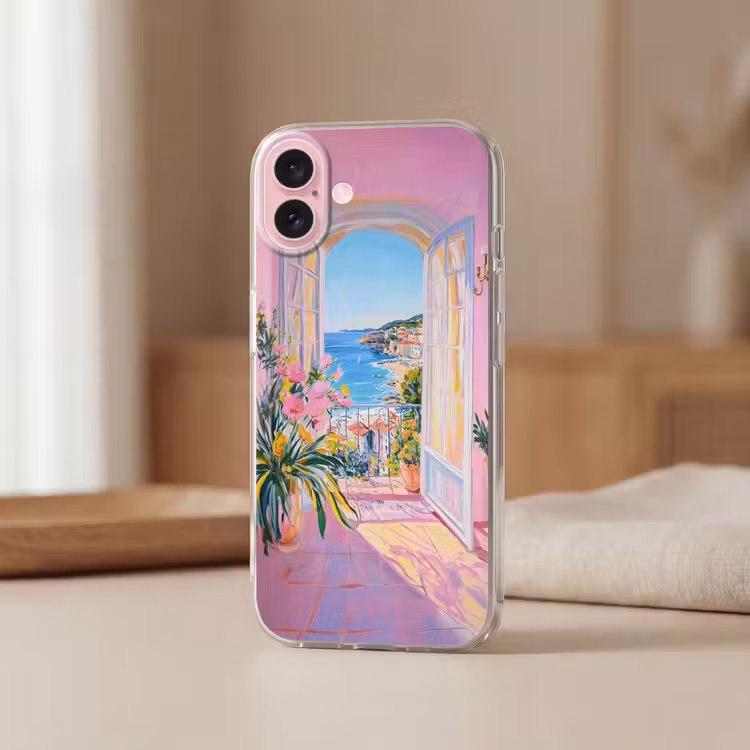 Telefoonhoesje - Roze - Buiten - Verf — 3