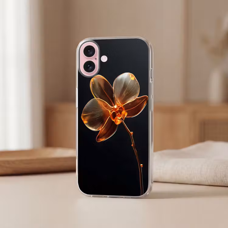 Telefoonhoesje - Orchidee - Doorzichtig - Bloem — 3