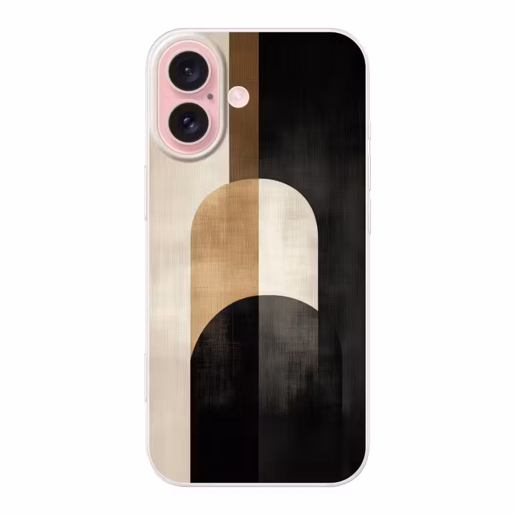 Telefoonhoesje - Geometrische - Vormen - Wit — 1