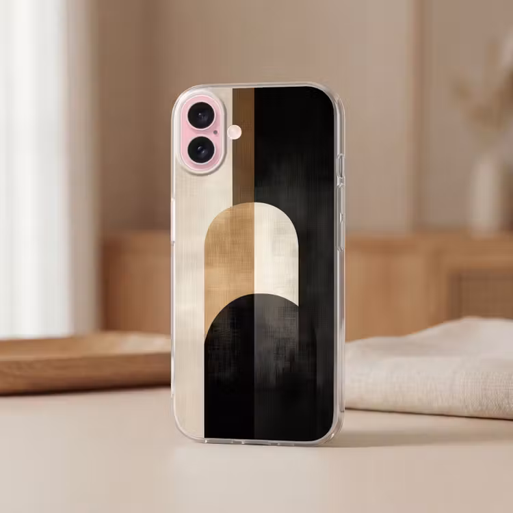 Telefoonhoesje - Geometrische - Vormen - Wit — 3