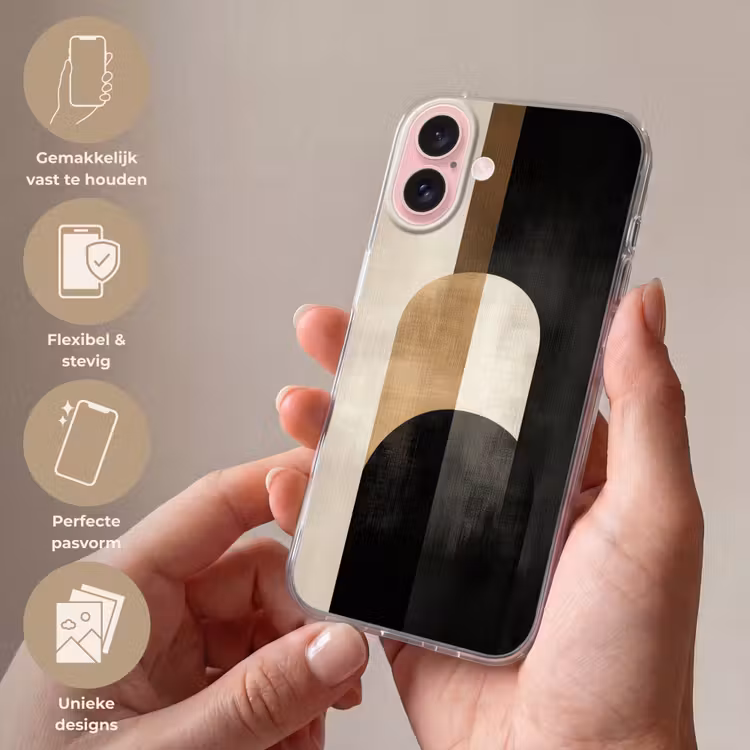 Telefoonhoesje - Geometrische - Vormen - Wit — 4