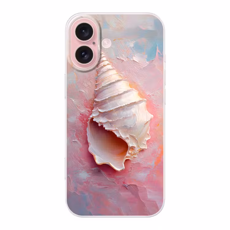 Telefoonhoesje - Schelp - Pastel - Pink — 1