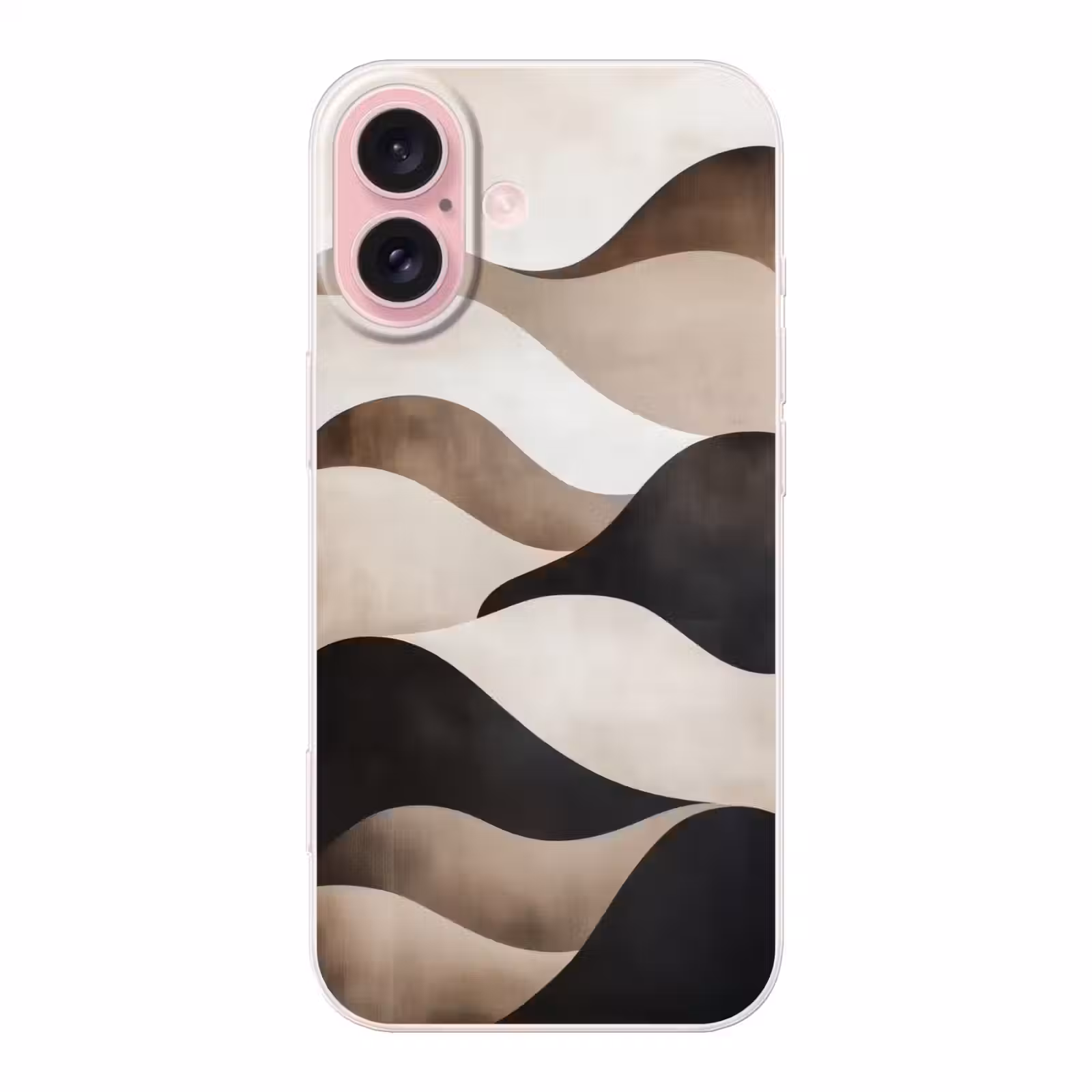 Telefoonhoesje - Golven - Abstract - Beige — 1
