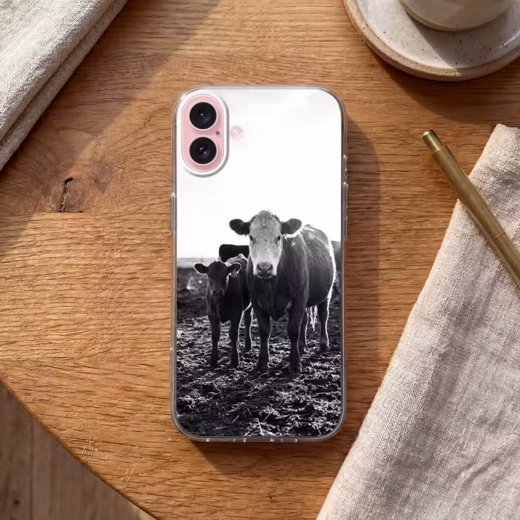 Telefoonhoesje - Koeien - Zwart - Wit — 2