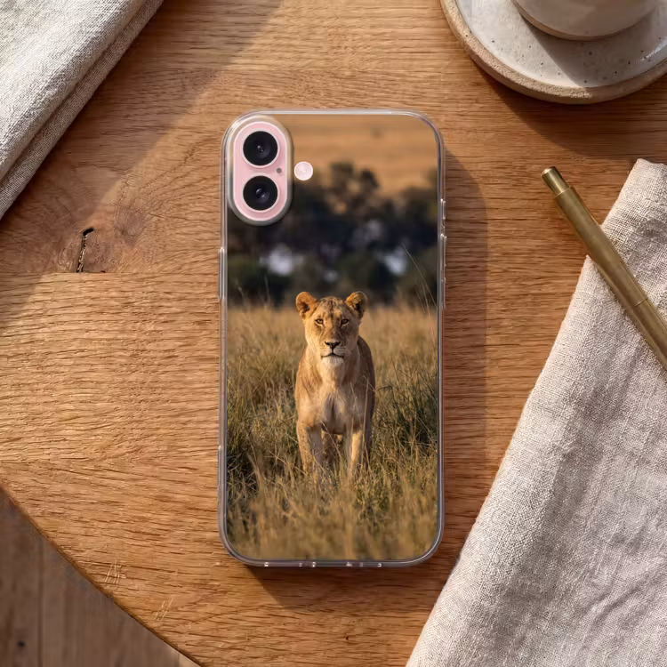Telefoonhoesje - Leeuwin - Gras - Geel — 2