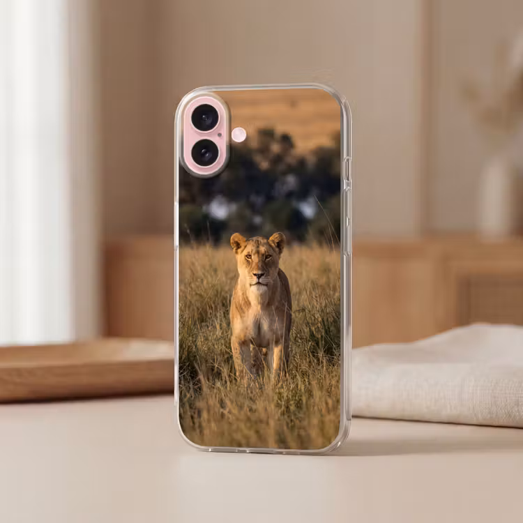 Telefoonhoesje - Leeuwin - Gras - Geel — 3