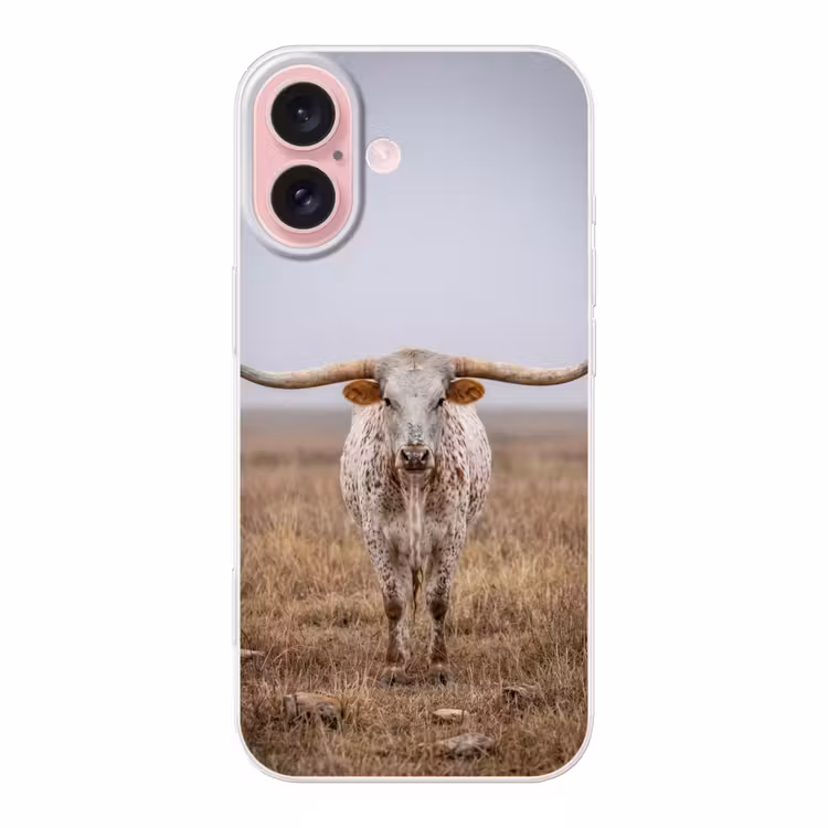 Telefoonhoesje - Longhorn - Grasveld - Dier — 1