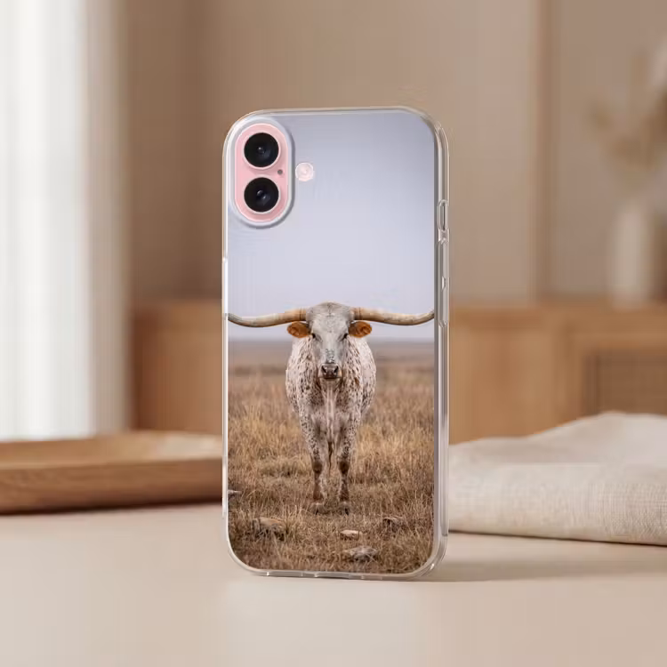 Telefoonhoesje - Longhorn - Grasveld - Dier — 3