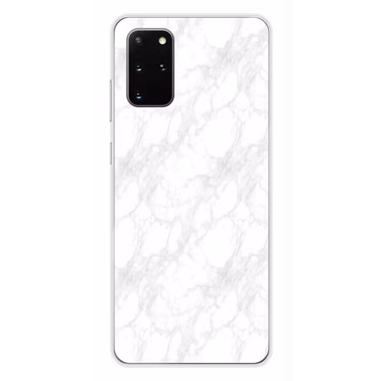 Telefoonhoesje - Minimalistisch - Wit - Grijze aders — 4