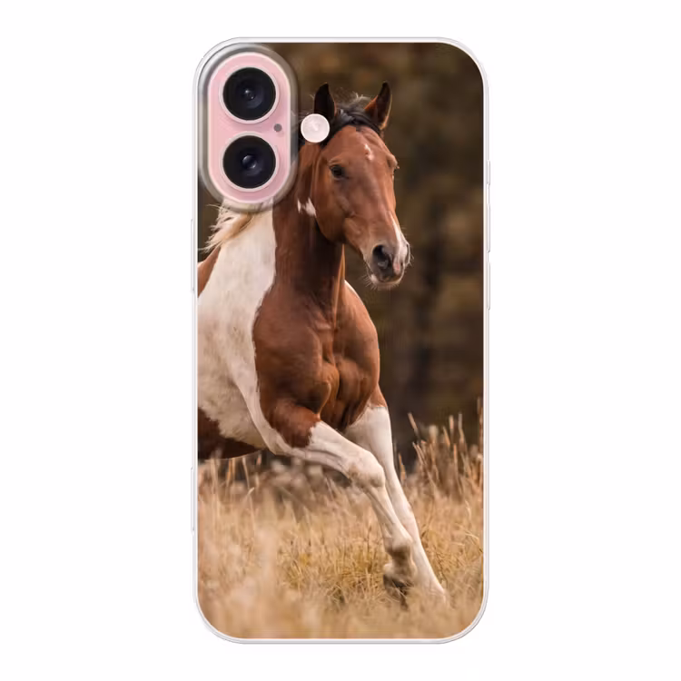 Telefoonhoesje - Paard - Bruin - Gras — 1