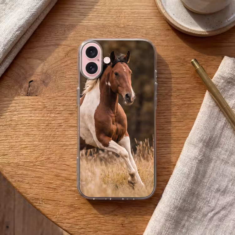 Telefoonhoesje - Paard - Bruin - Gras — 2
