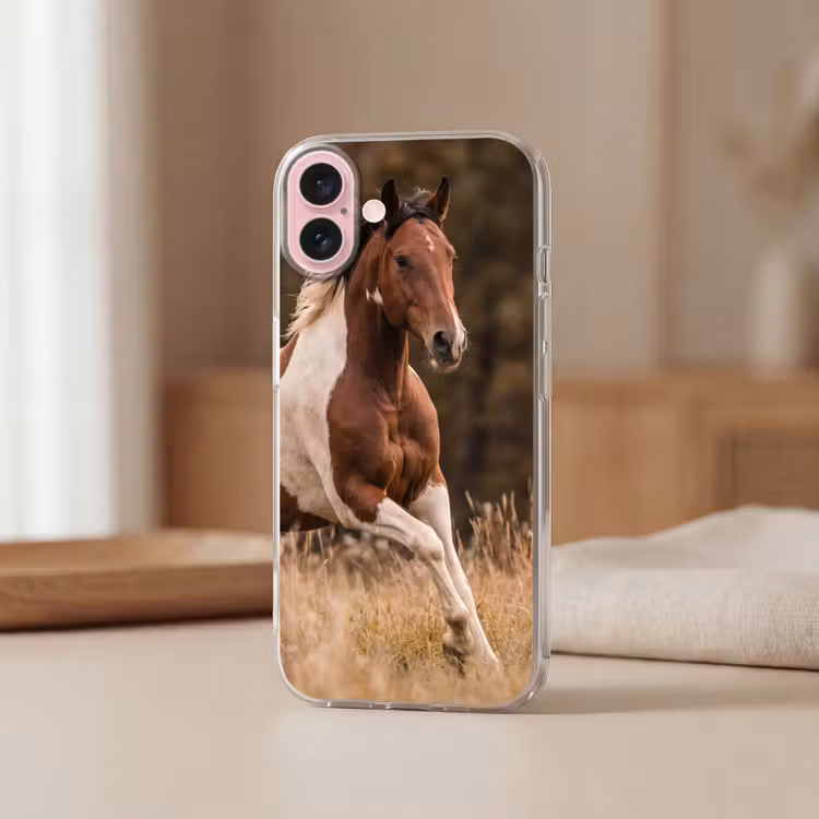 Telefoonhoesje - Paard - Bruin - Gras — 3