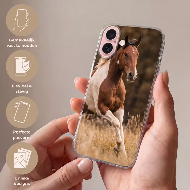 Telefoonhoesje - Paard - Bruin - Gras — 4