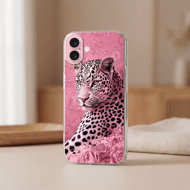 Telefoonhoesje - Panter - Luxe - Roze — 3