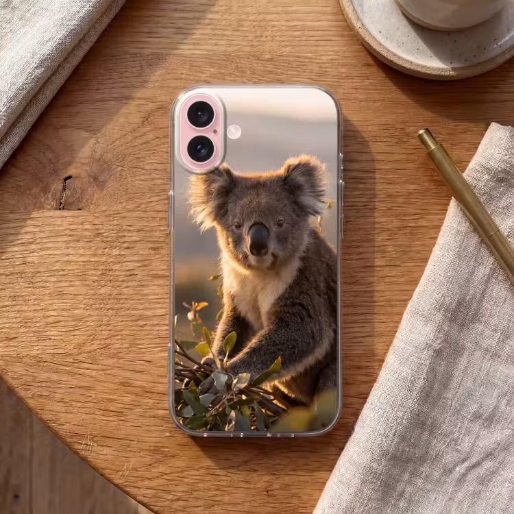 Telefoonhoesje - Koala - Bladeren - Ochtendlicht — 2
