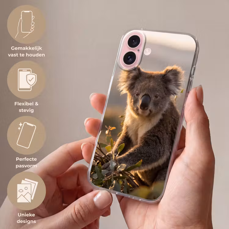 Telefoonhoesje - Koala - Bladeren - Ochtendlicht — 4