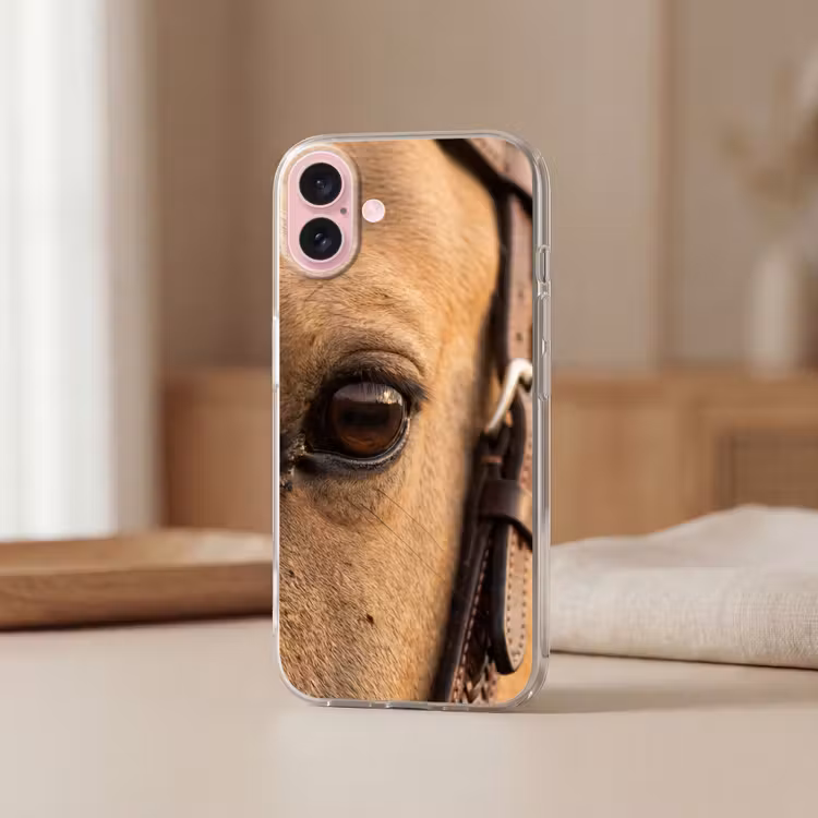 Telefoonhoesje - Paard - Oog - Bruin — 3