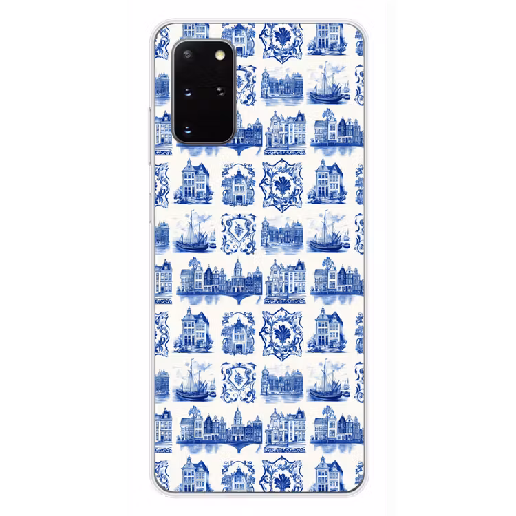 Telefoonhoesje - Huizen - Schepen - Blauw — 4
