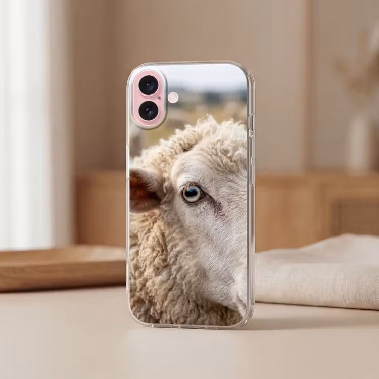 Telefoonhoesje - Schaap - Oog - Wit — 3