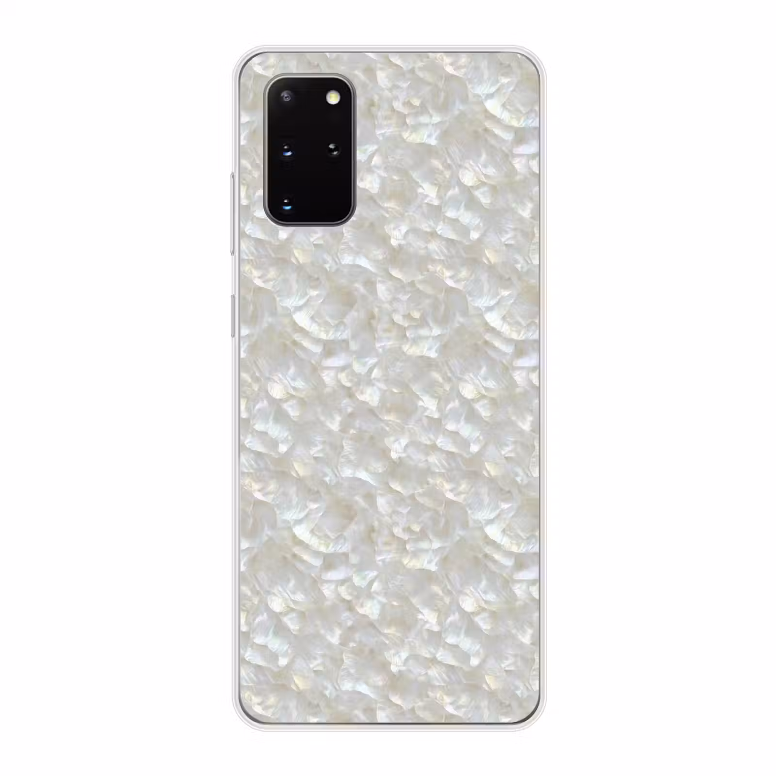 Telefoonhoesje - Parelmoerglans - Wit - Schelp — 1