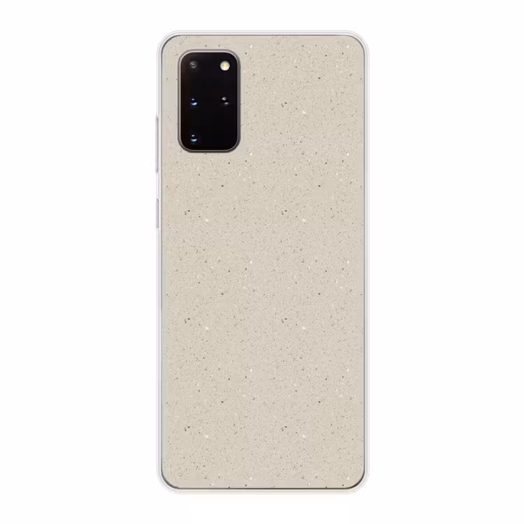 Telefoonhoesje - Lichtbeige - Terrazzo - Grijs — 1