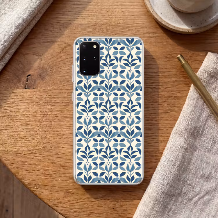 Telefoonhoesje - Flora - Modern - Blauw — 2