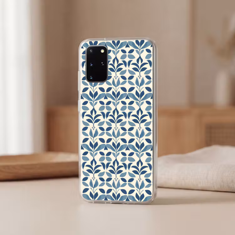 Telefoonhoesje - Flora - Modern - Blauw — 3