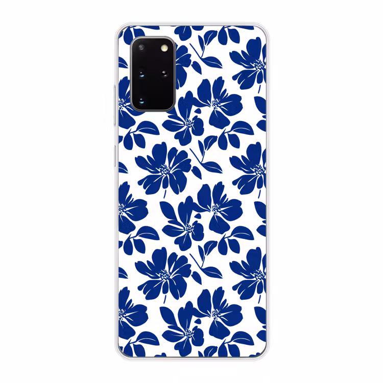 Telefoonhoesje - Floraal - Modern - Blauw — 1