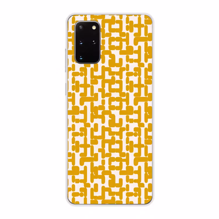 Telefoonhoesje - Geel - Beige - Patroon — 1