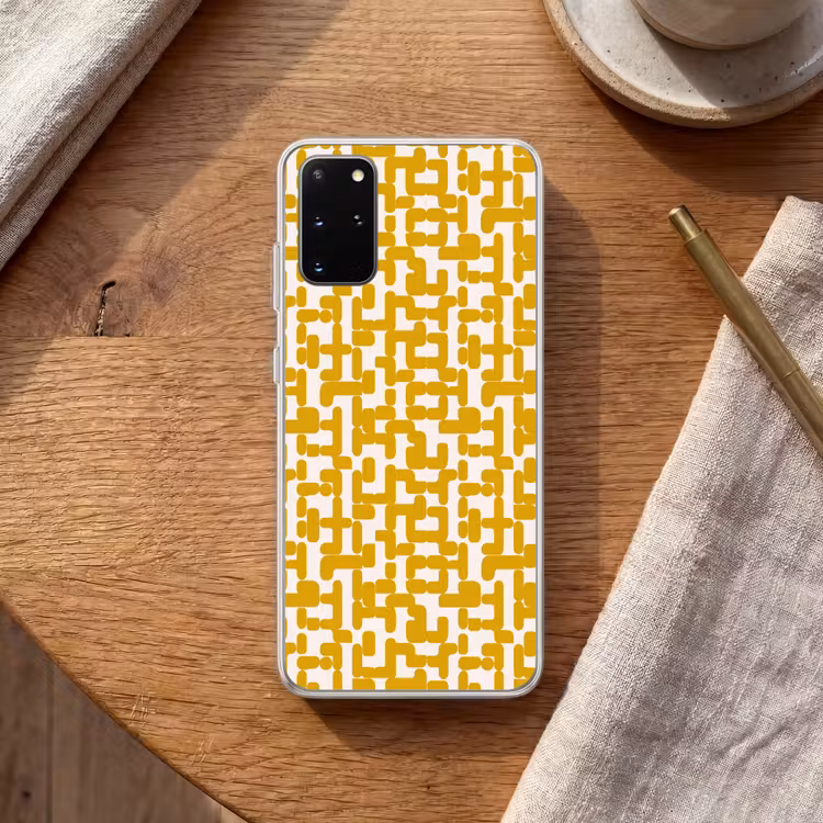 Telefoonhoesje - Geel - Beige - Patroon — 2