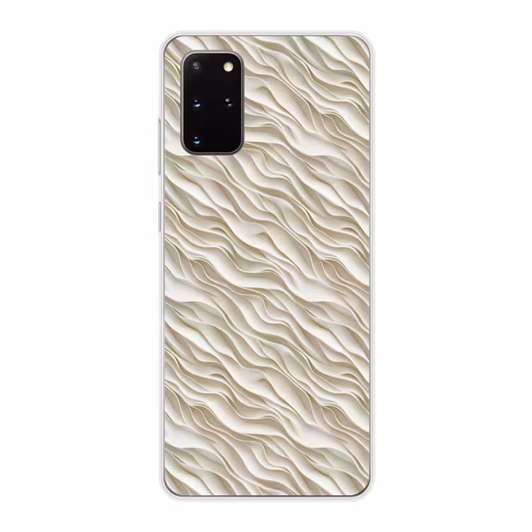 Telefoonhoesje - Golven - Wit - Minimalistisch — 1