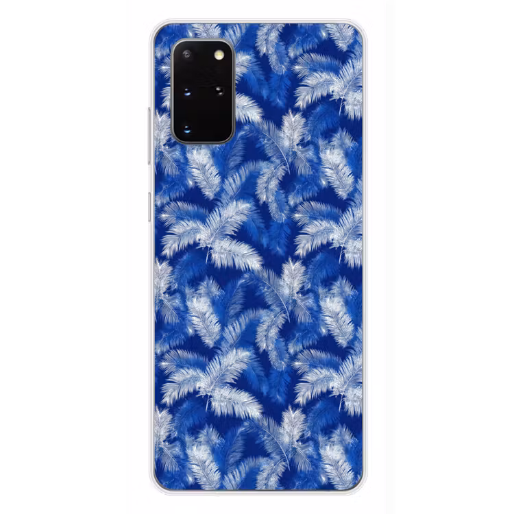 Telefoonhoesje - Palmblad - Patroon - Blauw — 4