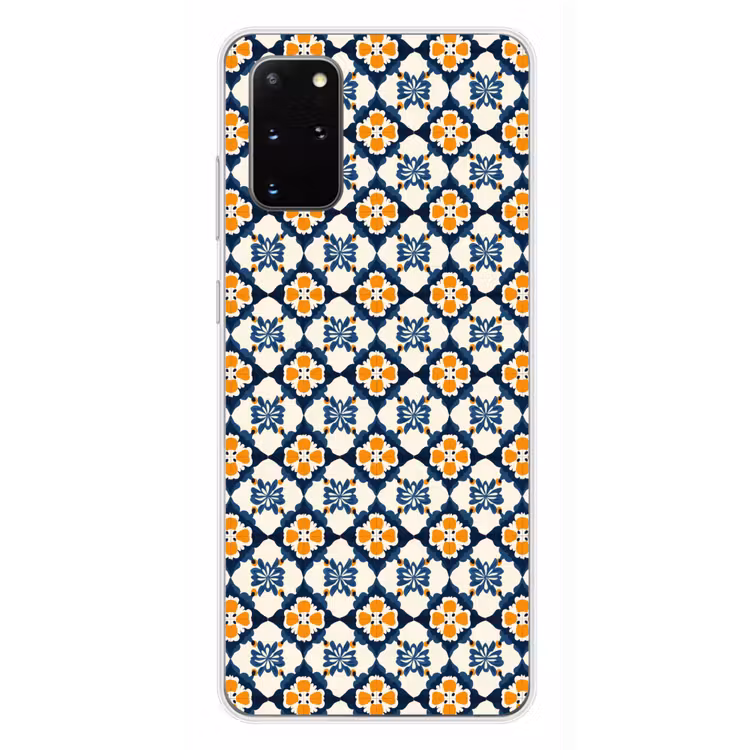 Telefoonhoesje - Klassiek - Geometrisch - Blauw — 4
