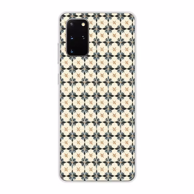 Telefoonhoesje - Sierlijk - Ornament - Blauw — 1